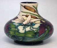 Lot 202 - Moorcroft wetland emeralds vase