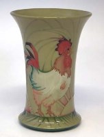 Lot 206 - Moorcroft cockerel vase