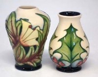 Lot 213 - Two Moorcroft vases   decorated with Ode to May