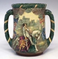 Lot 225 - Doulton GV & QM proof before numbers loving cup
