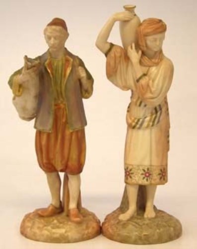 Lot 235 - Pair of Royal Worcester figures large.