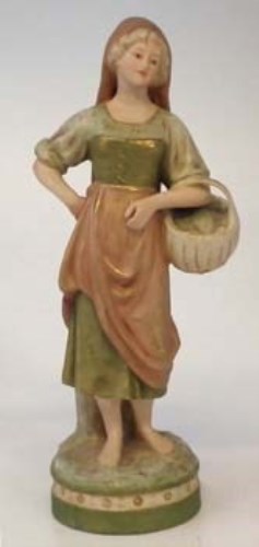 Lot 249 - Royal Dux figure of a lady.
