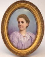 Lot 266 - Continental oval plaque Elisa Marie.
