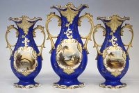 Lot 269 - Three 19th century vases