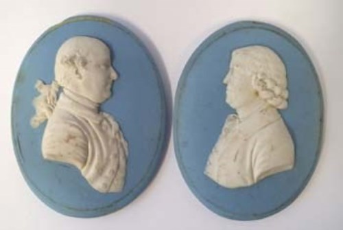 Lot 273 - Wedgwood and Bentley plaques framed