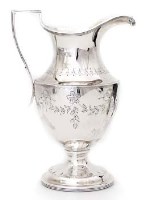 Lot 301 - Neo-classical silver milk jug.