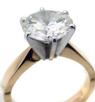 Lot 330 - Single Stone Diamond Ring Approx 2.8ct in