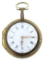 Lot 411 - Pair cased pocket watch.