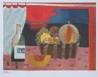 Lot 586 - Mary Fedden, Red Sunset, signed print.