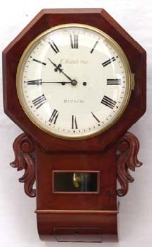 Lot 682 - T Middleton Built double fuse wall clock with