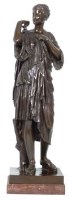 Lot 5 - Bronze figure of Diane De Gabies.