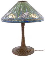 Lot 14 - Tiffany style lamp.