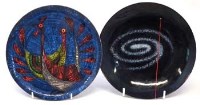 Lot 15 - Miguel Pirrida enamelled copper plates and