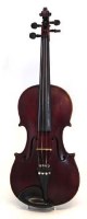 Lot 46 - Violin labelled F L Walton Hanley 1977