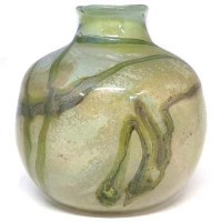 Lot 66 - Samuel Herman glass vase.