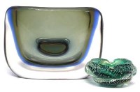 Lot 72 - Murano glass vase and a small ash tray