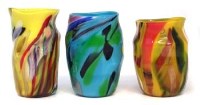 Lot 75 - Three Murano glass vases.