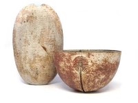 Lot 100 - Alan Wallwork bowl and vase.