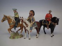 Lot 132 - Beswick Indian, Cowboy and mountie