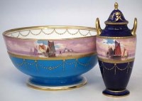 Lot 156 - Minton bowl and vase by Dean.