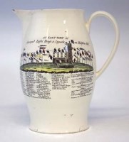 Lot 193 - Creamware jug possibly Liverpool Herculaneum