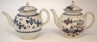 Lot 221 - Two James Pennington Liverpool teapots circa 1770