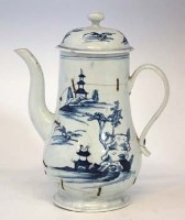 Lot 222 - Liverpool coffee pot probably Chaffers
