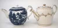 Lot 229 - Worcester gilt teapot and a Coughley teapot