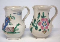Lot 231 - Two Staffordshire salt glazed jugs circa 1750