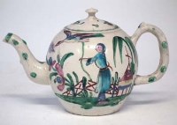 Lot 232 - Staffordshire Salt glazed teapot circa 1750
