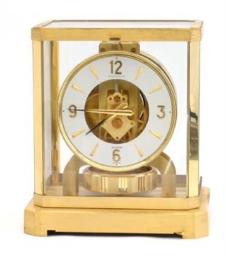 Lot 652 - A Jaeger-LeCoultre Atmos VIII gilt brass clock