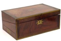 Lot 18 - Mahogany writing box