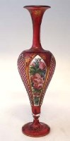 Lot 51 - Overlay glass vase
