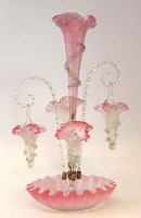 Lot 52 - Victorian glass epergne