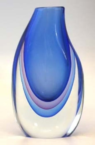 Lot 67 - Murano Sommerso vase probably designed by Flavio
