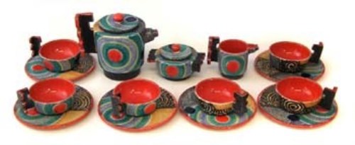 Lot 96 - Modern design coffee set possibly by Vallauris