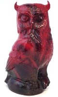 Lot 117 - Royal Doulton flambe owl.