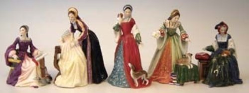Lot 136 - Group of five Royal Doulton Tudor figures to