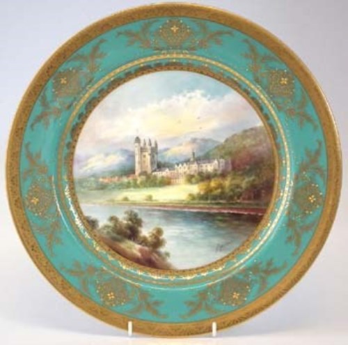 Lot 137 - Minton plaque signed A. Holland painted with