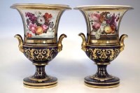 Lot 167 - Pair of English porcelain vases.