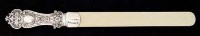 Lot 177 - Ivory paper knife with silver handle.