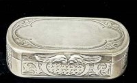 Lot 194 - Victorian silver snuff box, George Unite