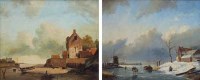 Lot 269 - Dutch School, 20th century, River scenes, oil (2).