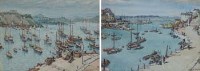 Lot 315 - Stanley Smith, The Harbour Brixham and The Hard, Brixham, watercolour (2).