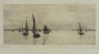 Lot 387 - W.L. Wyllie, Ryde from the Solent, signed etching.