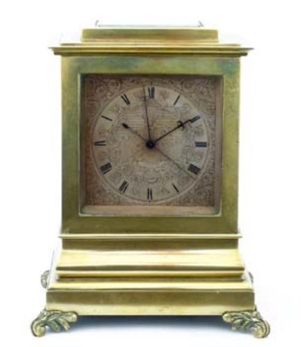 Lot 398 - Deadbeat mantel chronometer by Richard Widenham