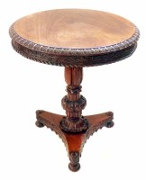Lot 479 - 19th century Anglo Indian hardwood occasional table