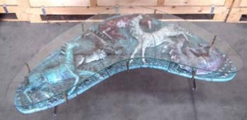Lot 466 - Italian coffee table by Osvaldo Rosa for San
