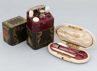 Lot 4 - Lady's companion sewing set and an ivory cased