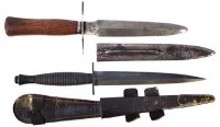 Lot 91 - Two fighting knives